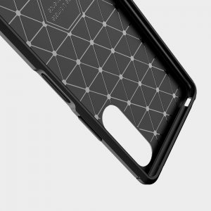 Carbon Силиконовый матовый чехол для Sony Xperia 10 II - Коралловый