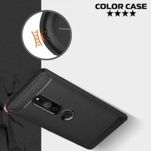 Carbon Силиконовый матовый чехол для Sony Xperia XZ2 Premium - Черный