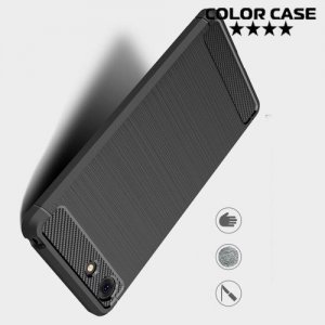 Carbon Силиконовый матовый чехол для Sony Xperia XZ4 Compact - Черный