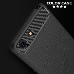 Carbon Силиконовый матовый чехол для Sony Xperia XZ4 Compact - Черный