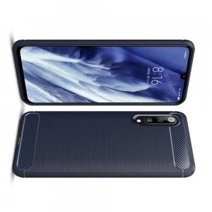Carbon Силиконовый матовый чехол для Xiaomi Mi 9 Pro - Синий