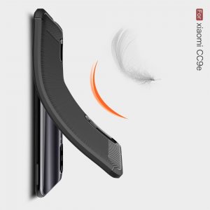 Carbon Силиконовый матовый чехол для Xiaomi Mi A3 - Черный