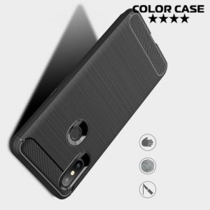 Carbon Силиконовый матовый чехол для Xiaomi Mi Mix 3 - Черный