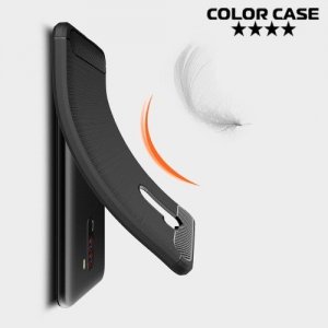 Carbon Силиконовый матовый чехол для Xiaomi Pocophone F1 - Коралловый