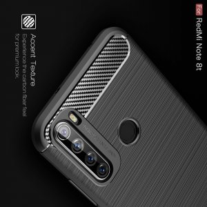 Carbon Силиконовый матовый чехол для Xiaomi Redmi Note 8T - Коралловый