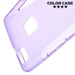 Силиконовый чехол для Huawei P9 lite - S-образный Фиолетовый