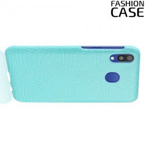 Чехол кейс под кожу для Samsung Galaxy A20e - Голубой 
