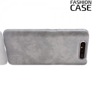 Чехол кейс под кожу для Samsung Galaxy A80 / A90 - Серый