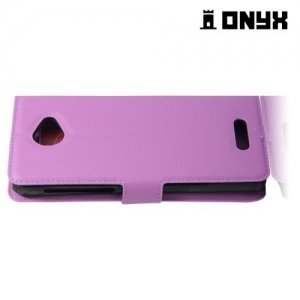 Чехол книжка для Alcatel POP 4s - Фиолетовый
