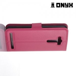 Чехол книжка для Asus Zenfone 2 Laser ZE550KL - Розовый