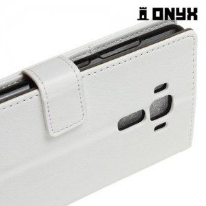 Чехол книжка для Asus ZenFone 3 Laser ZC551KL  - Белый