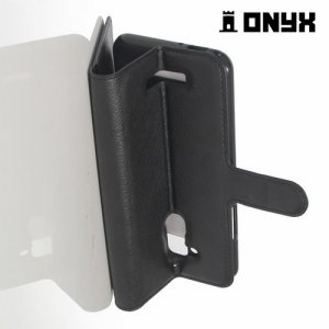 Чехол книжка для Asus ZenFone 3 Max ZC520TL - Черный