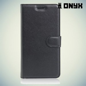 Чехол книжка для Asus ZenFone 3 Max ZC520TL  - Черный