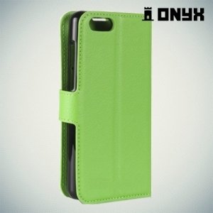 Чехол книжка для Asus Zenfone 4 Max ZC520KL - Зеленый