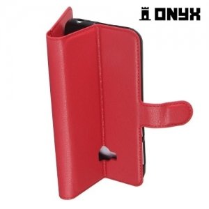 Чехол книжка для Asus Zenfone 4 Selfie Pro ZD552KL - Красный