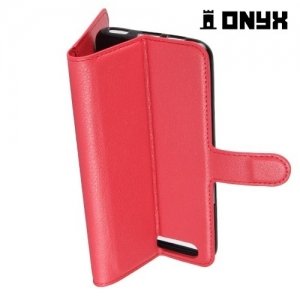 Чехол книжка для Asus Zenfone 4 ZE554KL - Красный