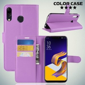 Чехол книжка для Asus Zenfone 5 ZE620KL - Фиолетовый