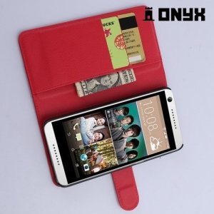Чехол книжка для HTC Desire 650 - Красный