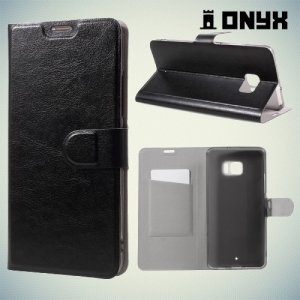 Fasion Case чехол книжка флип кейс для HTC U Ultra - Черный