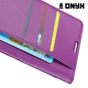 Чехол книжка для HTC U11 Plus - Фиолетовый