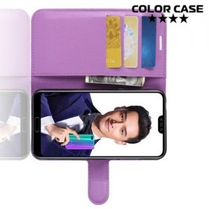 Чехол книжка для Huawei Honor 10 - Фиолетовый