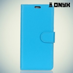 Чехол книжка для Huawei Honor 7X - Голубой