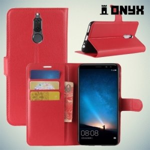 Чехол книжка для Huawei Nova 2i - Красный