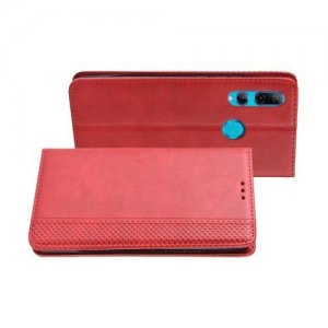 Чехол книжка для Huawei P Smart Z с магнитом и отделением для карты - Красный