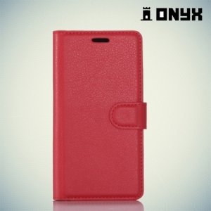 Чехол книжка для Huawei P10 - Красный