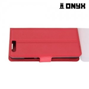 Чехол книжка для Huawei P10 - Красный