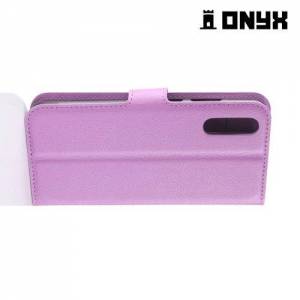 Чехол книжка для Huawei P20 - Фиолетовый