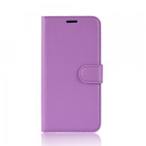 Чехол книжка для Huawei P40 Lite отделения для карт и подставка Фиолетовый