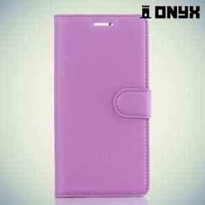 Чехол книжка для Huawei P9 - Фиолетовый