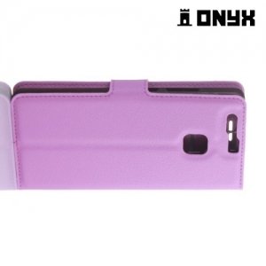 Чехол книжка для Huawei P9 - Фиолетовый