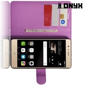 Чехол книжка для Huawei P9 lite - Фиолетовый