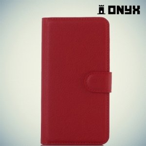 Чехол книжка для Huawei ShotX - Красный