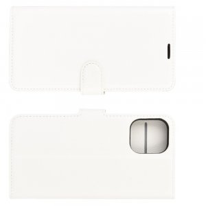 Чехол книжка для iPhone 12 отделения для карт и подставка Белый