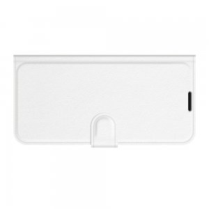 Чехол книжка для iPhone 13 mini отделения для карт и подставка Белый