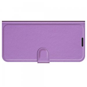 Чехол книжка для iPhone 13 отделения для карт и подставка Фиолетовый