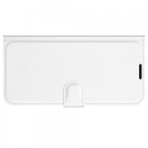 Чехол книжка для iPhone 13 Pro Max отделения для карт и подставка Белый
