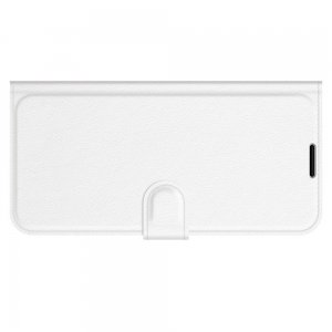 Чехол книжка для iPhone 13 Pro отделения для карт и подставка Белый
