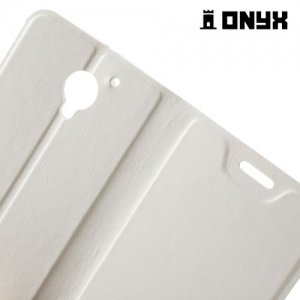 Чехол книжка для Lenovo Vibe C2 (K10A40)  - Белый