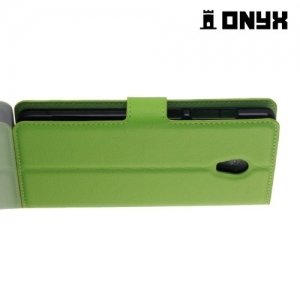 Чехол книжка для Lenovo Vibe P1 - Зеленый
