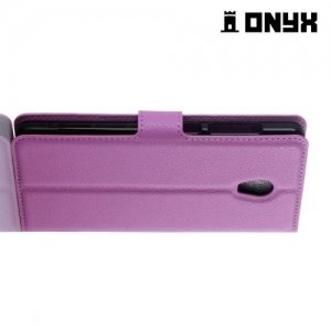 Чехол книжка для Lenovo Vibe P1 - Фиолетовый