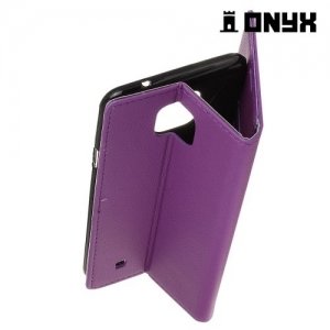 Чехол книжка для LG X cam - Фиолетовый