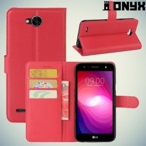 Чехол книжка для LG X Power 2 LGM320 - Красный