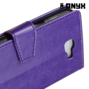 Чехол книжка для LG X5 - Фиолетовый