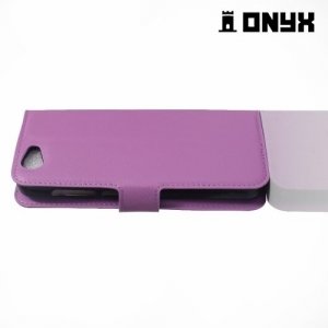 Чехол книжка для Meizu m3x - Фиолетовый