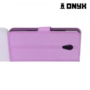 Чехол книжка для Meizu M5c - Фиолетовый