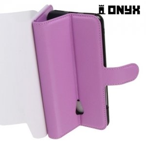 Чехол книжка для Meizu M5s - Фиолетовый